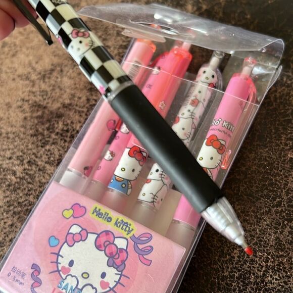 Hello Kitty Gel Pen Set of 6 - Picture 6 of 7